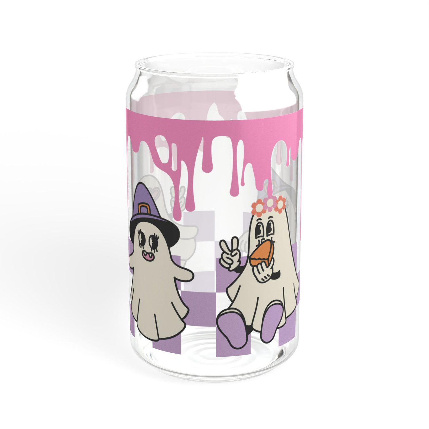 16oz Ghost Crew Sipper Glass - Unique and Stylish Paranormal Drinkware for Halloween Enthusiasts - Pillow & Mug Co.