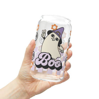 Ghost Boo Sipper Glass - 16oz Halloween Party Drinkware - Pillow & Mug Co.