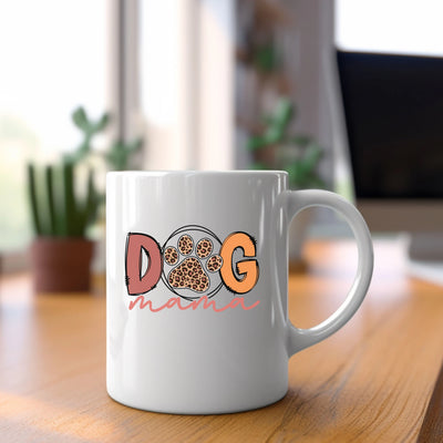 a white coffee mug sitting on top of a wooden table