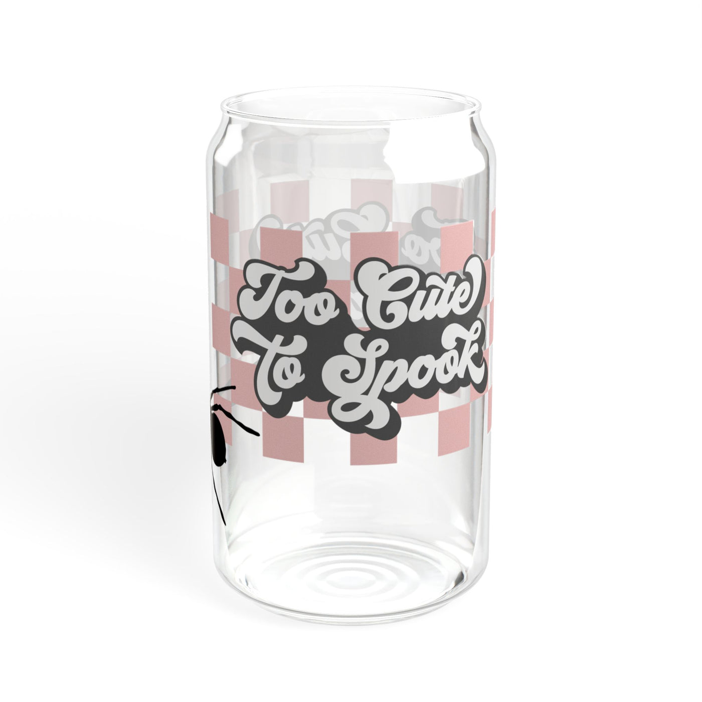 Too Cute to Spook Sipper Glass - 16oz for Halloween Parties - Pillow & Mug Co.