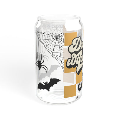 Drink Up Witches 16oz Sipper Glass for Spooky Sipping  Halloween Themed Sipper  Witchy Drinkware - Pillow & Mug Co.