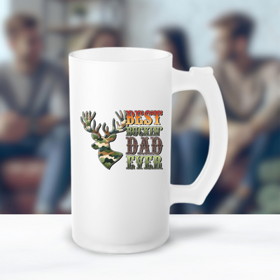 a white coffee mug with the words best dad ever printed on it