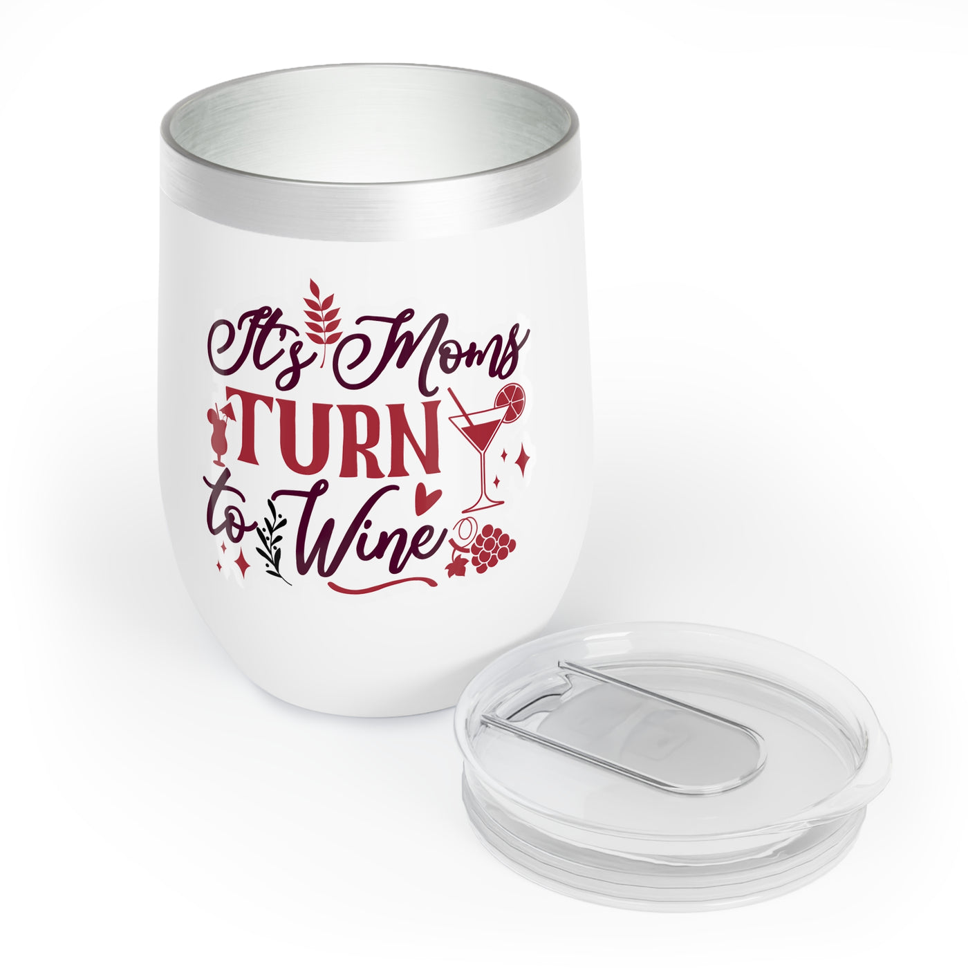 Moms Wine Chill Tumbler - Keep Your Wine Cold and Stylish - Perfect Gift for Wine-Loving Moms - Pillow & Mug Co.