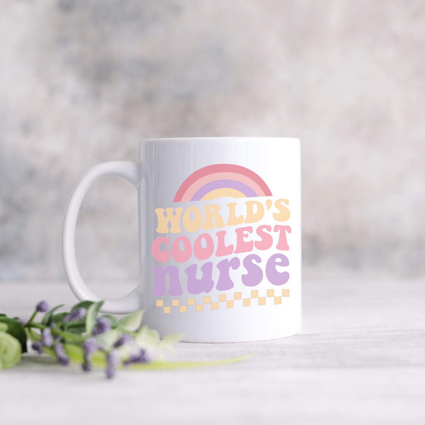 a white coffee mug with the words world's coolest nurse on it