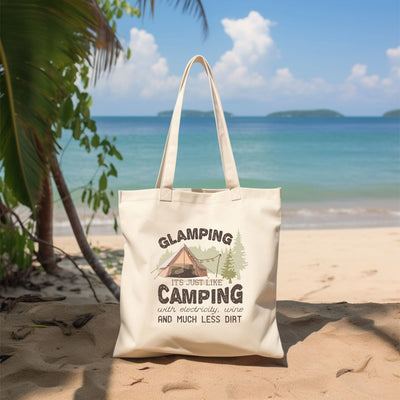 a white bag sitting on top of a sandy beach