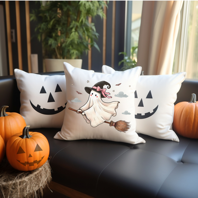 a couple of pillows sitting on top of a couch