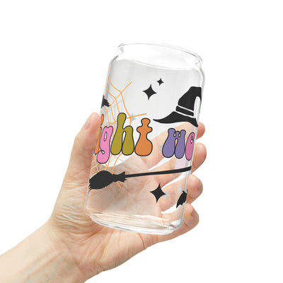 Tonight We Fly Sipper Glass - 16oz  Customizable  Perfect for Drinks and Gifts for Halloween - Pillow & Mug Co.