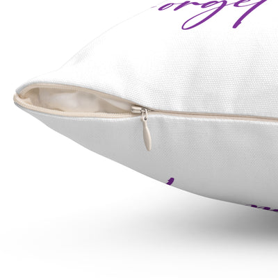 Alzheimers Awareness Pillow - Forget Me Not Design - Support the Cause - Pillow & Mug Co.