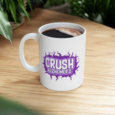 Crush Alzheimer's with Our Ceramic Mug - Perfect for Coffee Tea and More - Pillow & Mug Co.