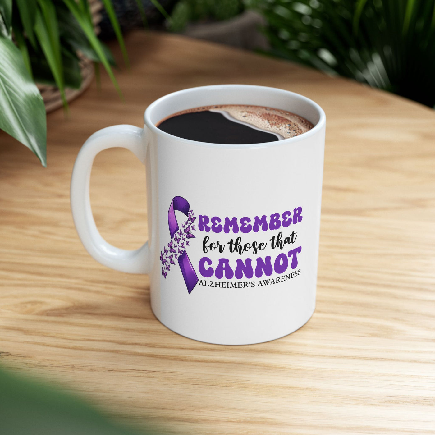 Alzheimers Awareness Ceramic Mug - Thoughtful Gift for Memory Challenged Loved Ones - Pillow & Mug Co.