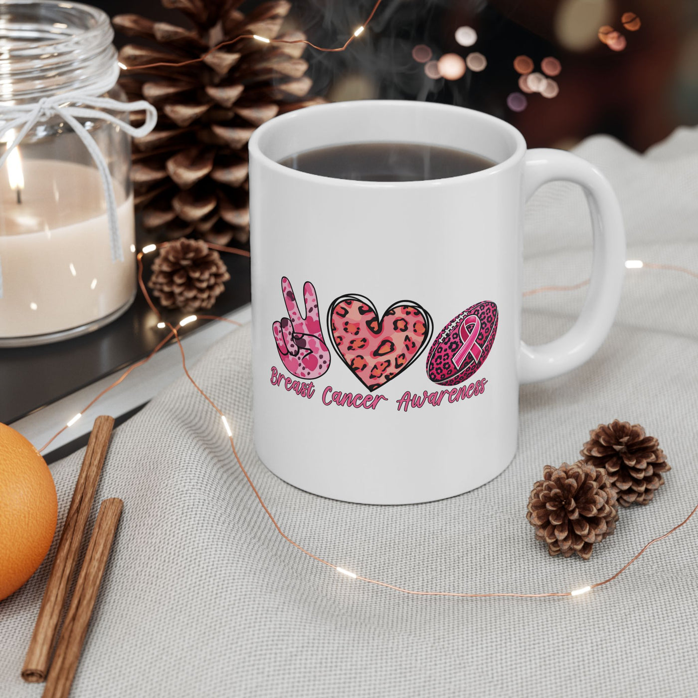 Ceramic Mug - Breast Cancer Awareness