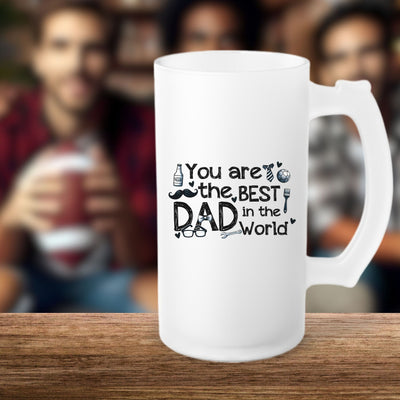 a white coffee mug with the words you are the best dad in the world