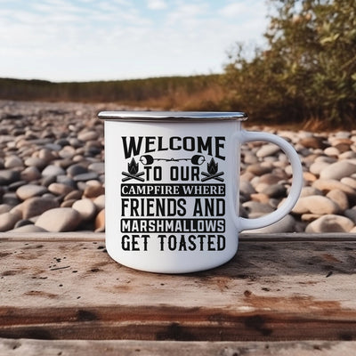 a white coffee mug sitting on top of a wooden table