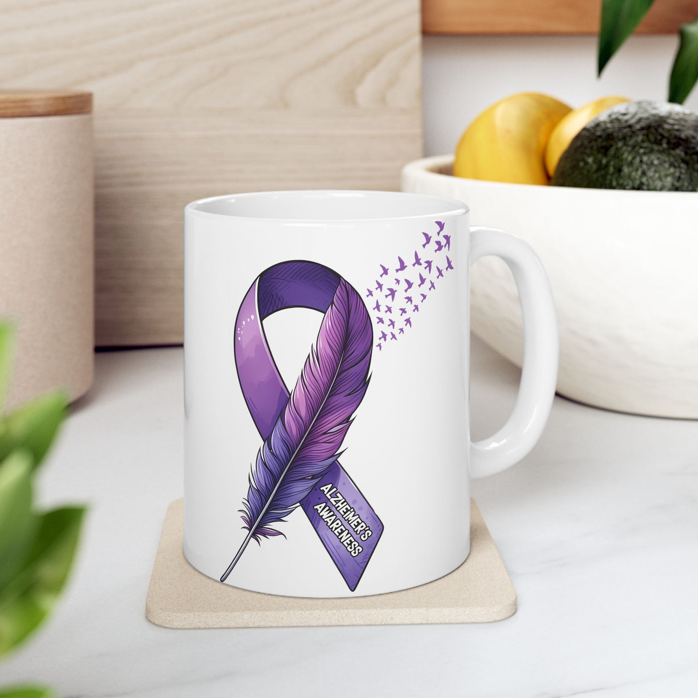 Alzheimers Awareness Ceramic Mug - Perfect Gift for Supporting and Raising Awareness - Pillow & Mug Co.