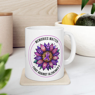 Alzheimers Awareness Ceramic Mug - Support a Cause with this Awareness Mug - Pillow & Mug Co.