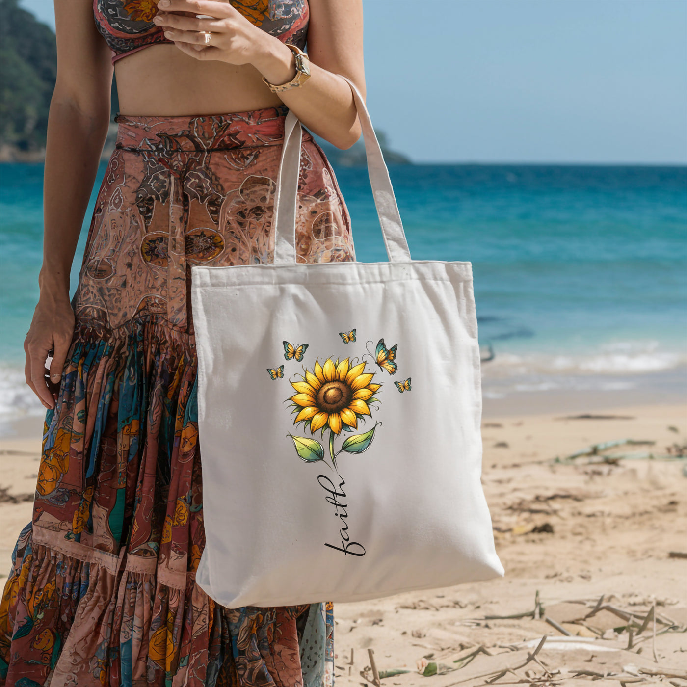 Tote Bag - Springtime Customized Tote Bag - Ideal For Beach Outings Picnics  Adventures - Perfect Gift For Her