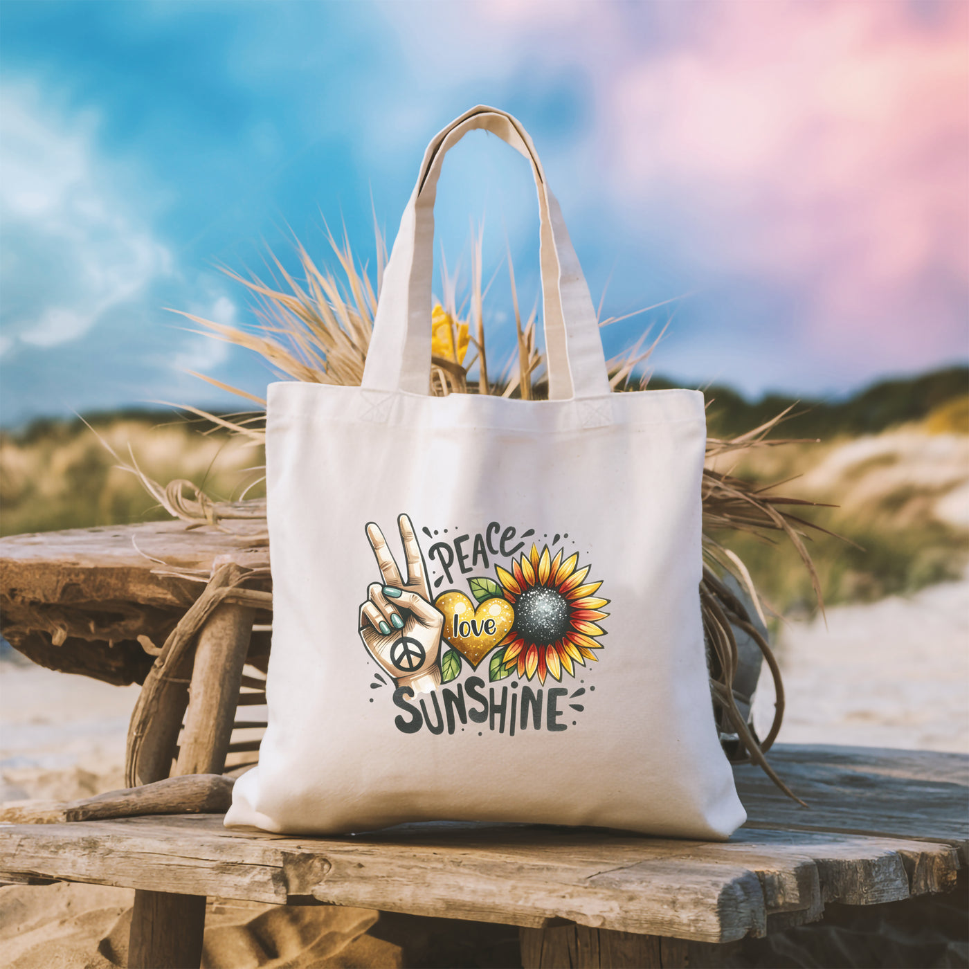 Tote Bag - Springtime Tote Bag - Customizable For Beach Picnics And Adventuring - A Perfect Gift For Her