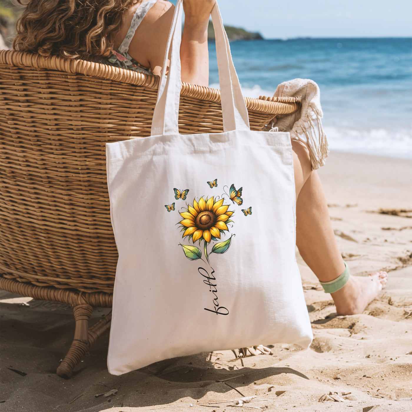 Tote Bag - Springtime Customized Tote Bag - Ideal For Beach Outings Picnics  Adventures - Perfect Gift For Her