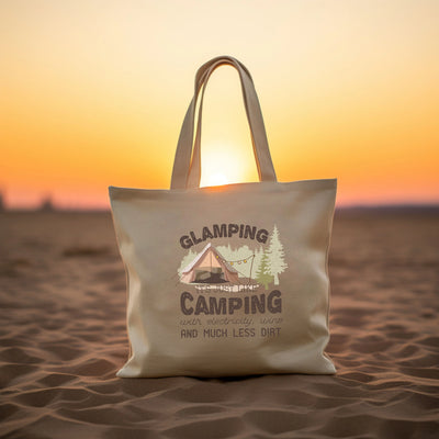 a white bag sitting on top of a sandy beach