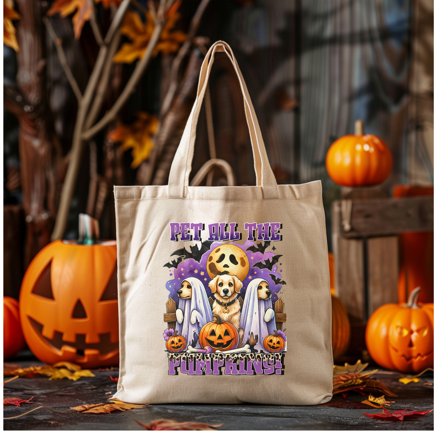 a bag with a picture of a skeleton on it