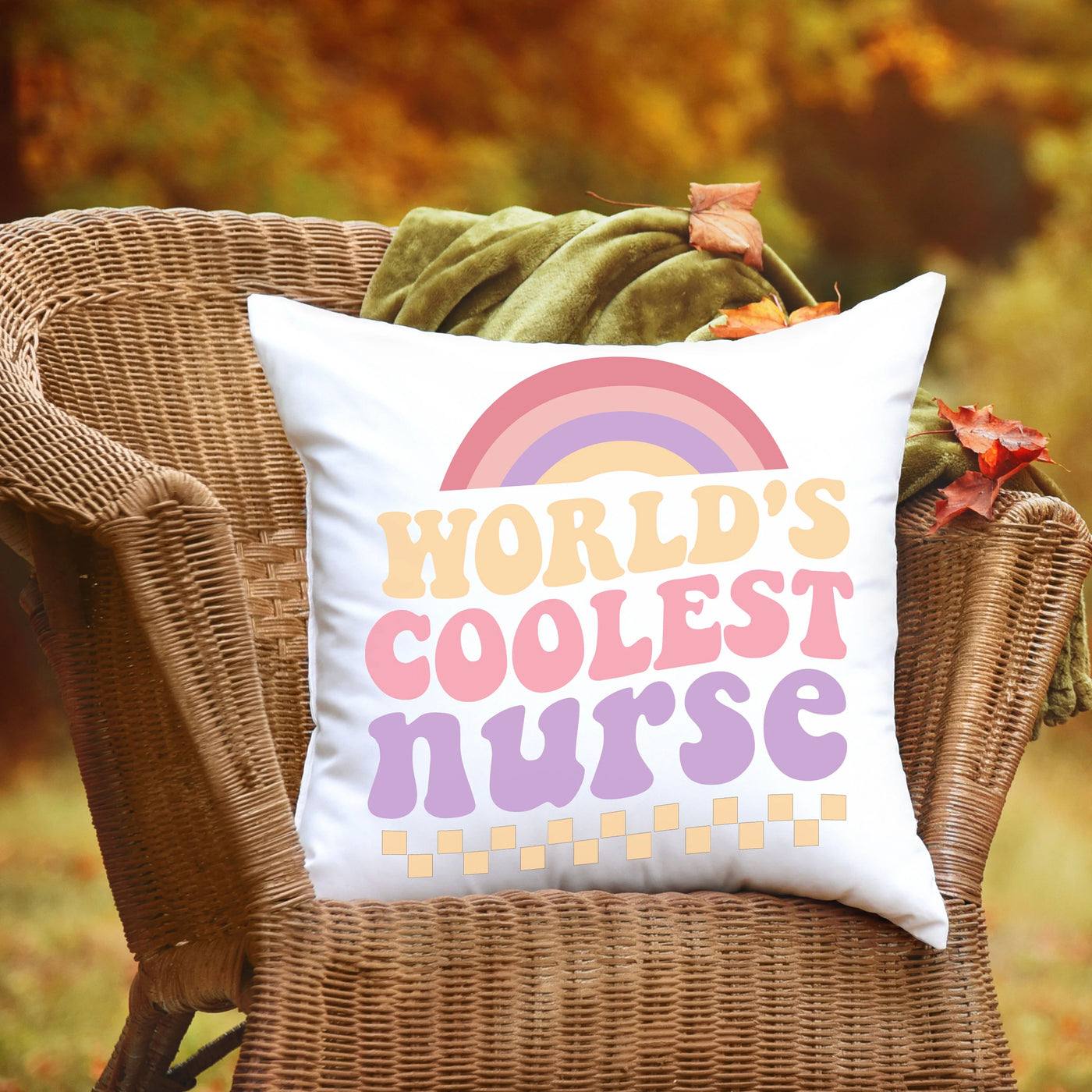 Coolest Nurse Square Pillow - Perfect Gift for Nurses  Worlds Best Nurse Cushion - Pillow & Mug Co.