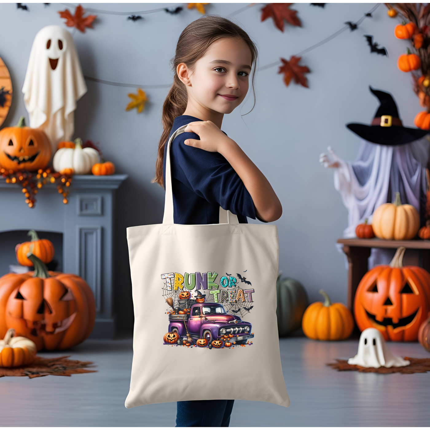 Trick or Treat in Style with our Halloween Tote Bag - Pillow & Mug Co.