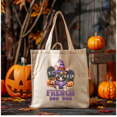 a trick or treat bag sitting on a table