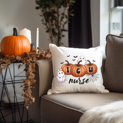 a couch with a pillow that says i love you nurse