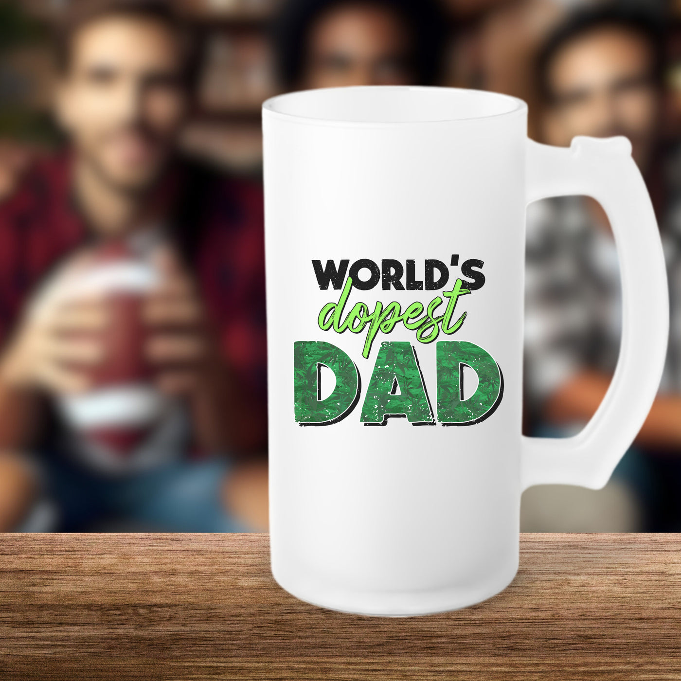 Beer Mug - Frosted Beer Glass Dads Ultimate Mancave Mug - Fathers Day Beer Lovers Gift