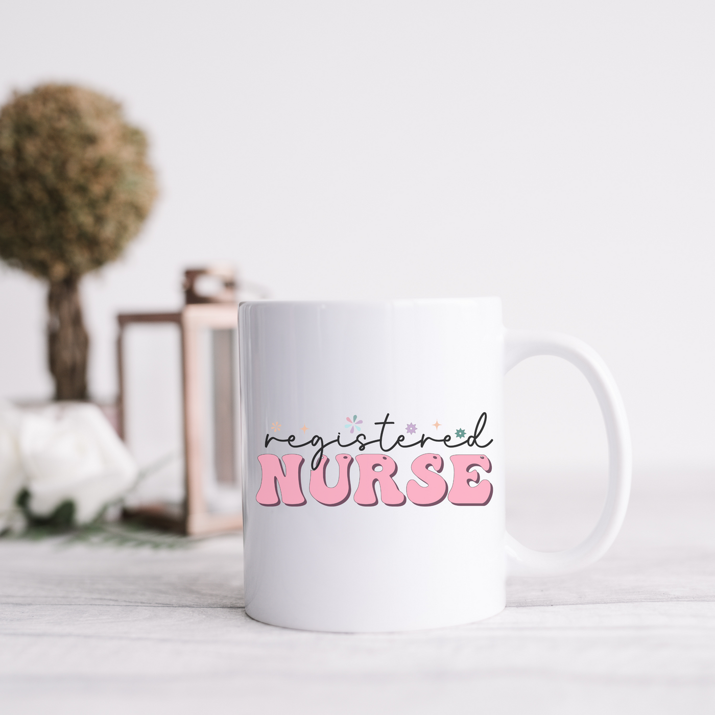 a white coffee mug with the words professional nurse printed on it