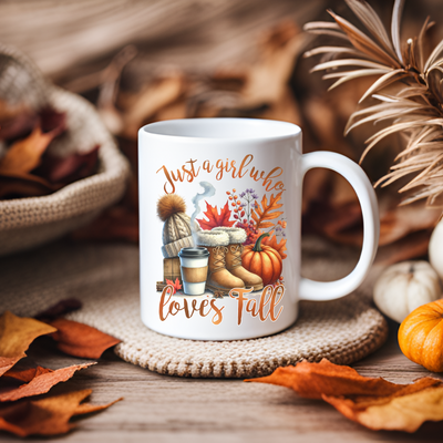 a white coffee mug sitting on top of a table