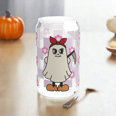 16oz Ghost Pumpkin Sipper Glass - Perfect for Halloween Parties  Unique and Spooky Drinkware - Pillow & Mug Co.