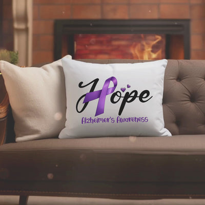 Hope Alzheimers Pillow - Find Comfort and Support While Raising Awareness