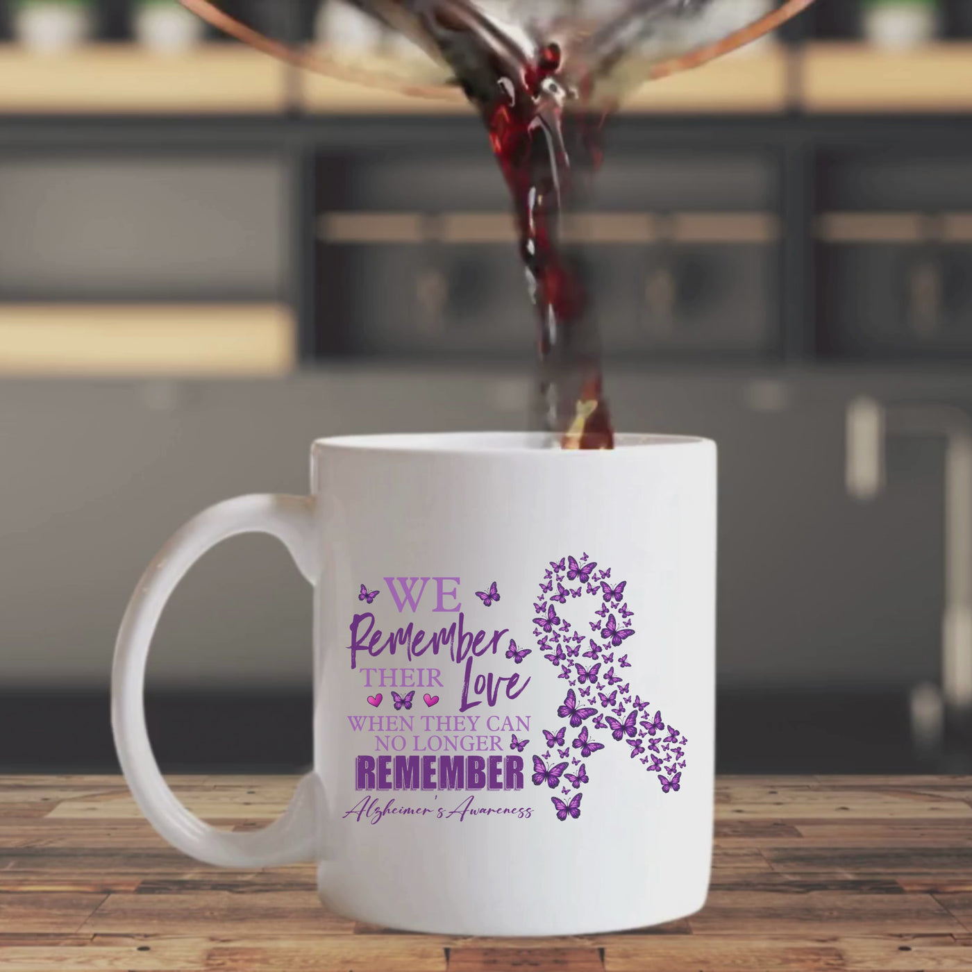 Alzheimer's Awareness Ceramic Mug - Supporting Dementia Awareness