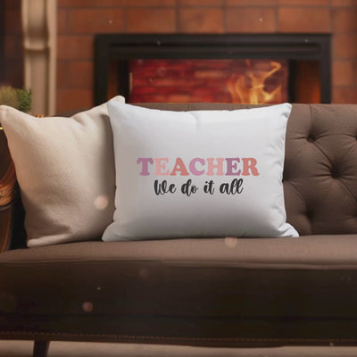 Teacher Square Pillow - The Ultimate Gift for Educators  Shop Now