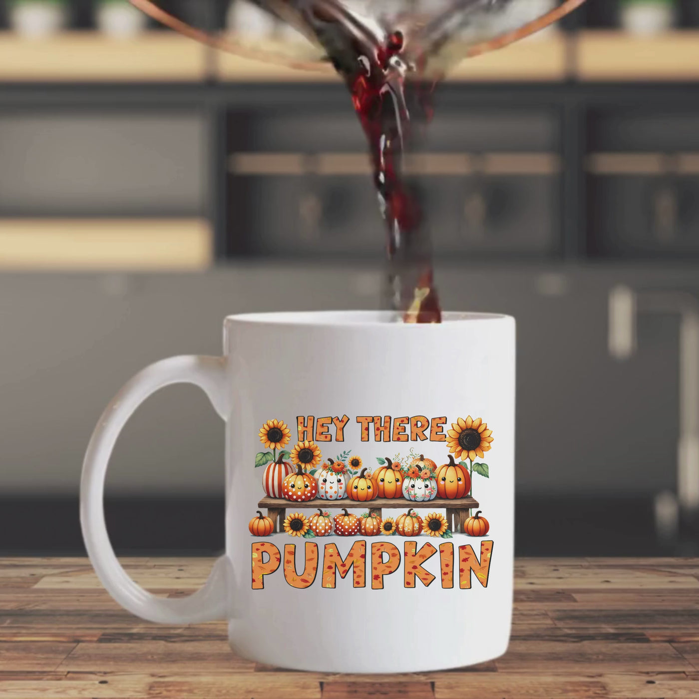 Hey There, Pumpkin! Cozy Fall Mug - Perfect Gift