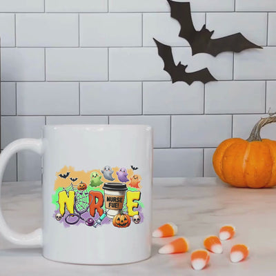 Spooky Nurse Halloween Mug - Perfect Ceramic Gift for Nurses