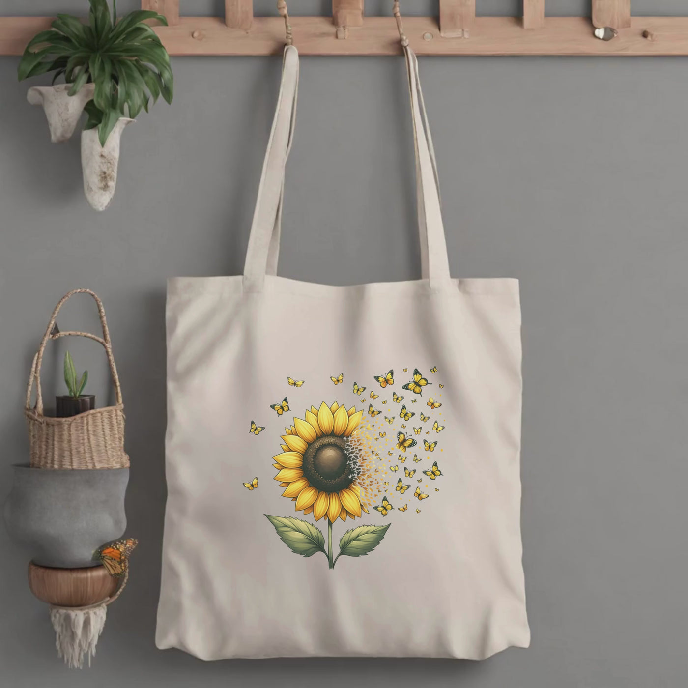 Springtime Tote Bag - Ideal for Beach Outings Picnics and all Your Adventures - Customizable Gift for Her