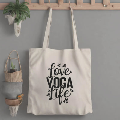 Custom Mindful Yoga Tote Bag - Tranquil Meditation Design for Holistic Serenity