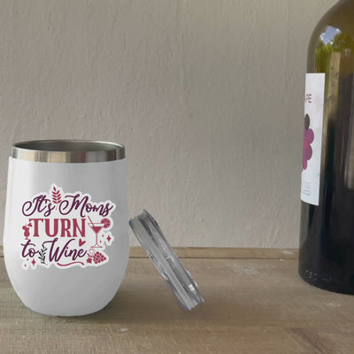 Moms Wine Chill Tumbler - Keep Your Wine Cold and Stylish - Perfect Gift for Wine-Loving Moms