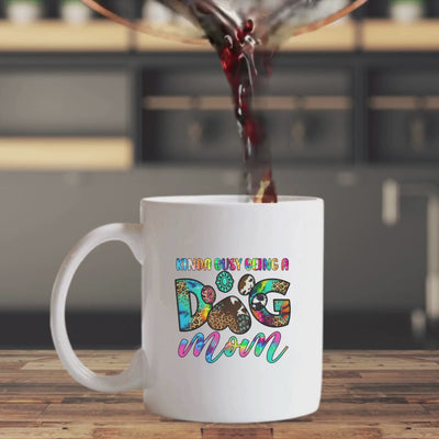 Pawsitively Adorable Dog Mom Ceramic Mug 11oz - Perfect for Sipping Memories and Warmth