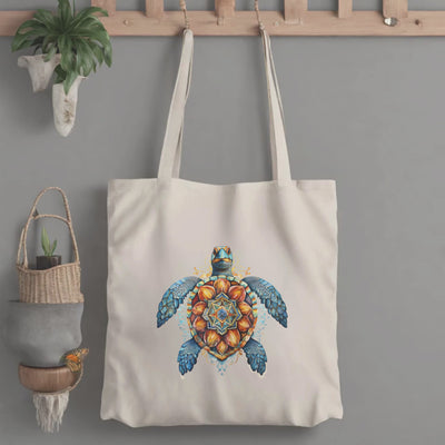 Custom Spiritual Turtle Yoga Tote Bag - Perfect for Zen and Fitness Enthusiasts