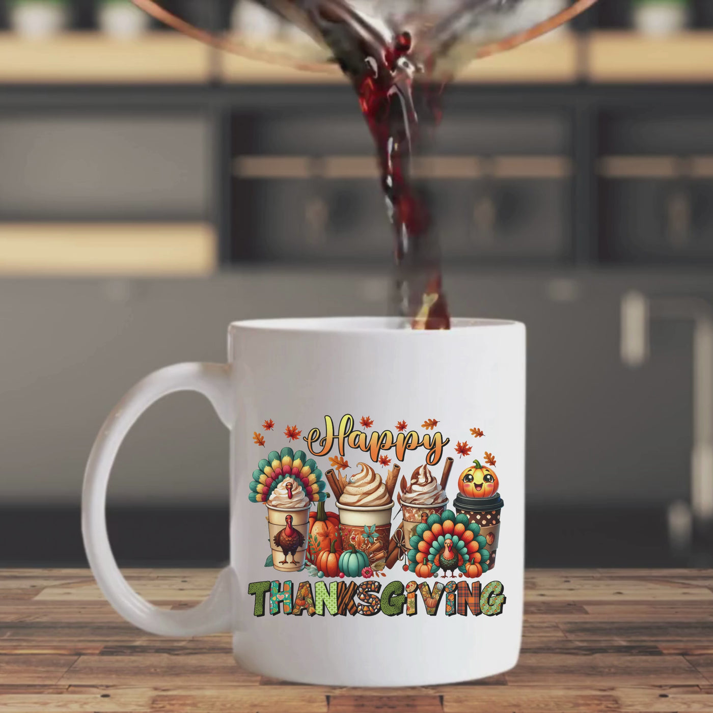 Thanksgiving Coffee Mug - Share Gratitude Sip by Sip