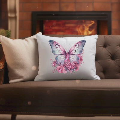 Breast Cancer Awareness Square Pillow