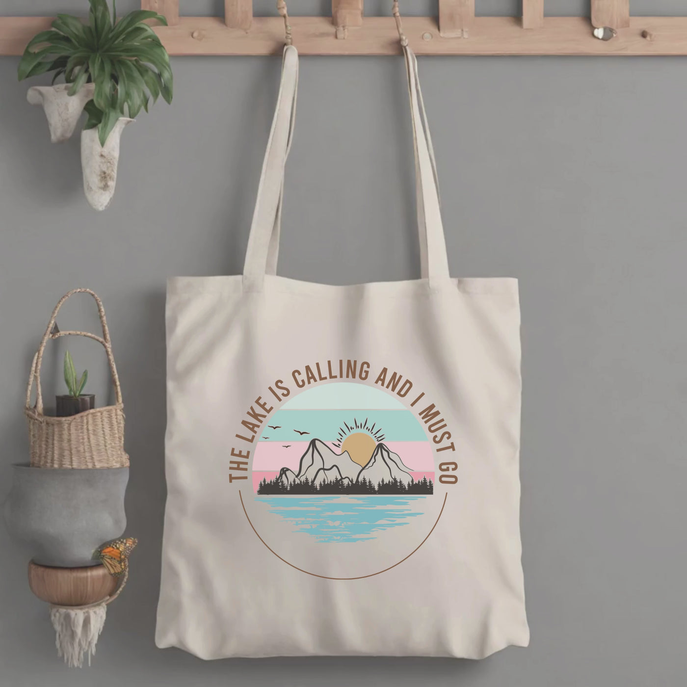 Lightweight Summertime Tote Bag for the Lake Lover - Must-Have for the Season