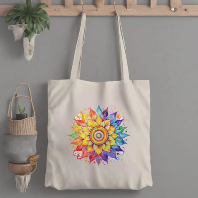 Custom Spiritual Yoga Tote Bag - Mindful Meditative and Holistic Design for Wellness Balance and Tranquility