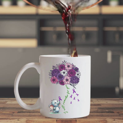 Alzheimer Awareness Ceramic Mug - Remember Your Loved Ones - 11oz