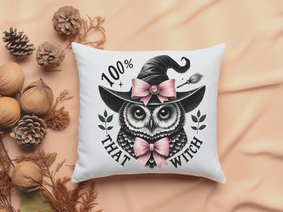 Spooky Witch Halloween Pillow - Festive Home Decor for a Witchy Good Time