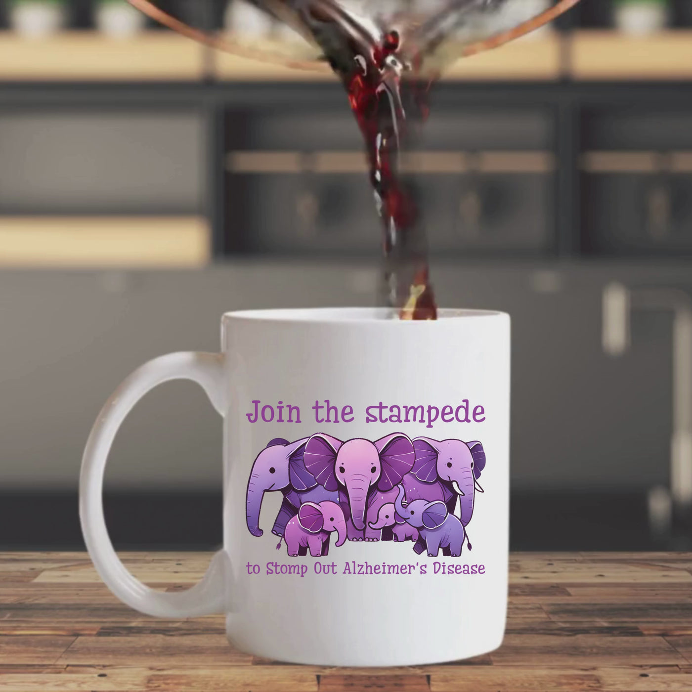 Alzheimers Awareness Ceramic Mug - Show Your Support with this Stylish Mug