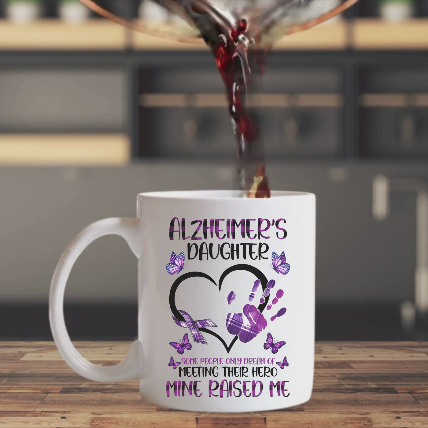 Alzheimer's Awareness Ceramic Mug - Gift for Loved Ones